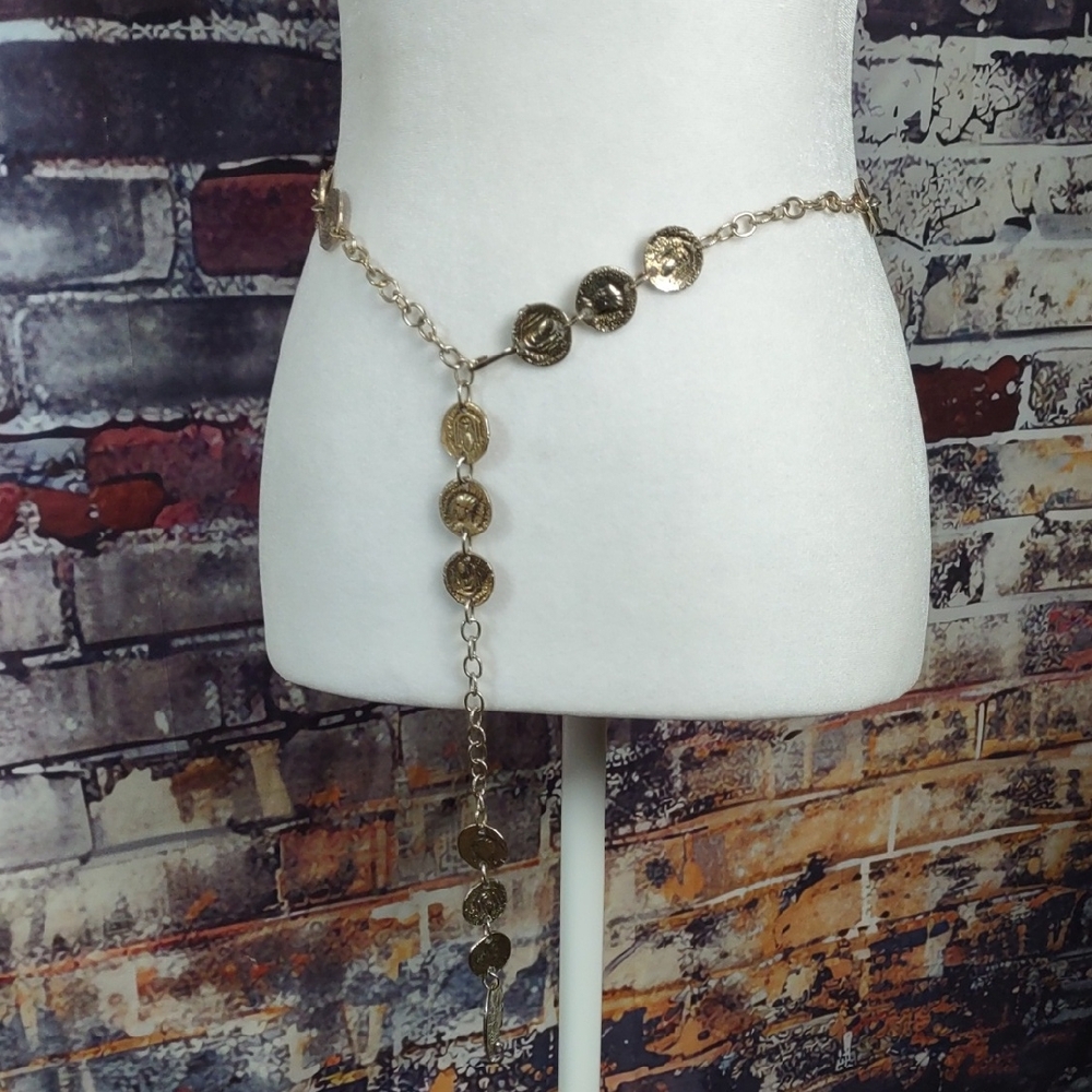 Gold Coin Chain Belt